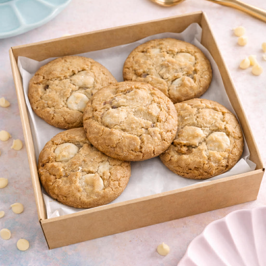 Chewy White Choc Chip Cookie