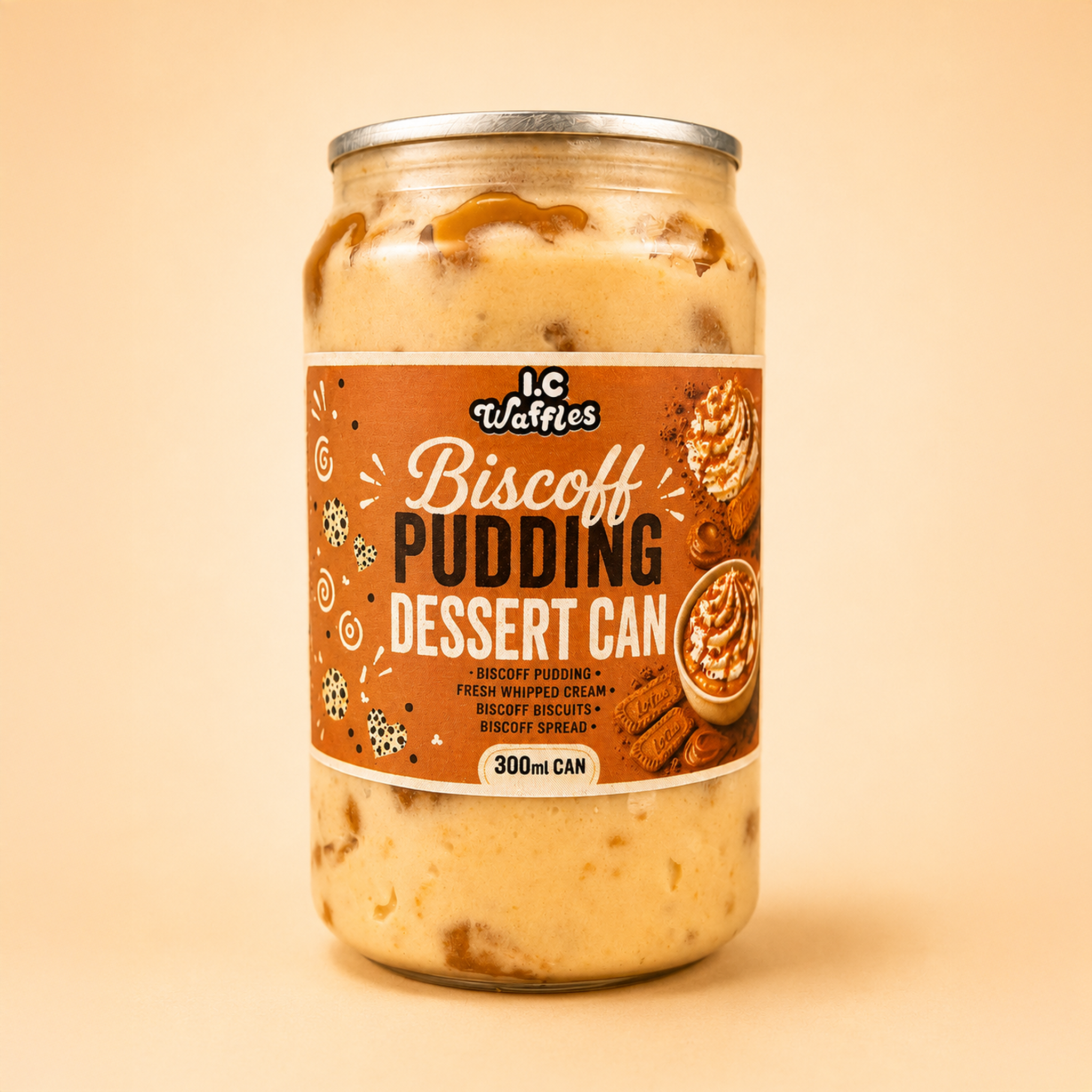 Biscoff Pudding Dessert Can