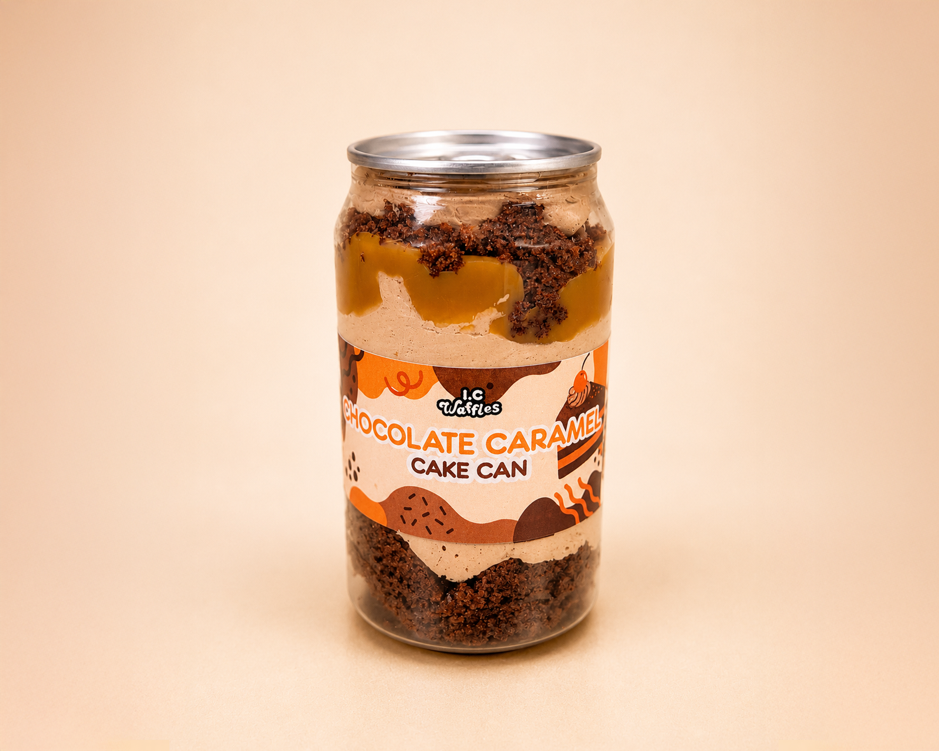 Chocolate Caramel Cake Can