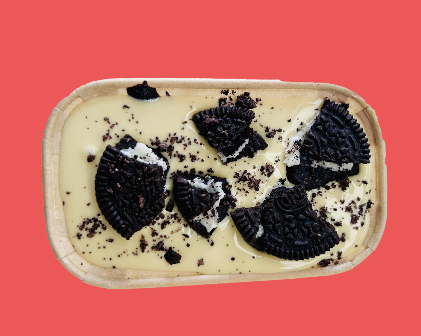 Cookies and Cream Brownie Boat