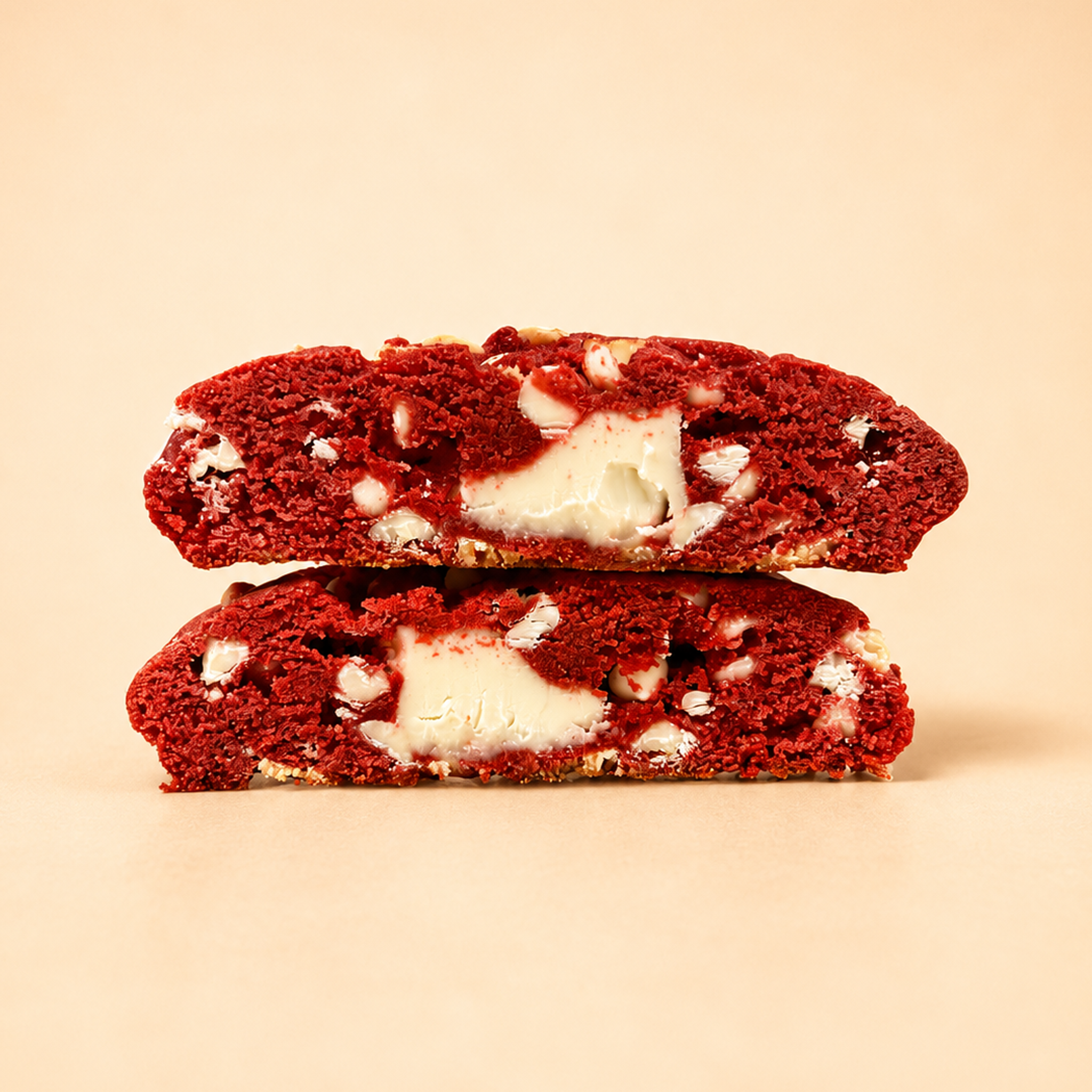 Red Velvet Stuffed Cookies