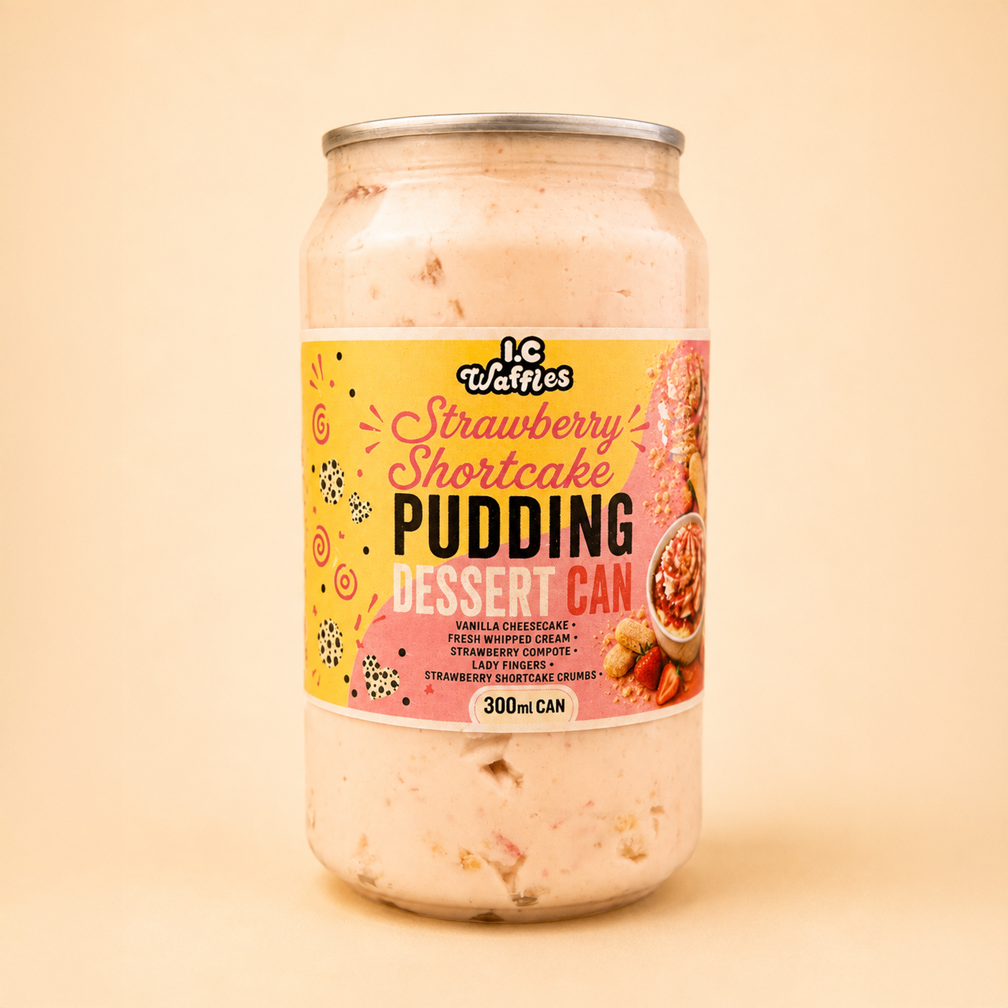 Strawberry Shortcake Pudding Dessert Can
