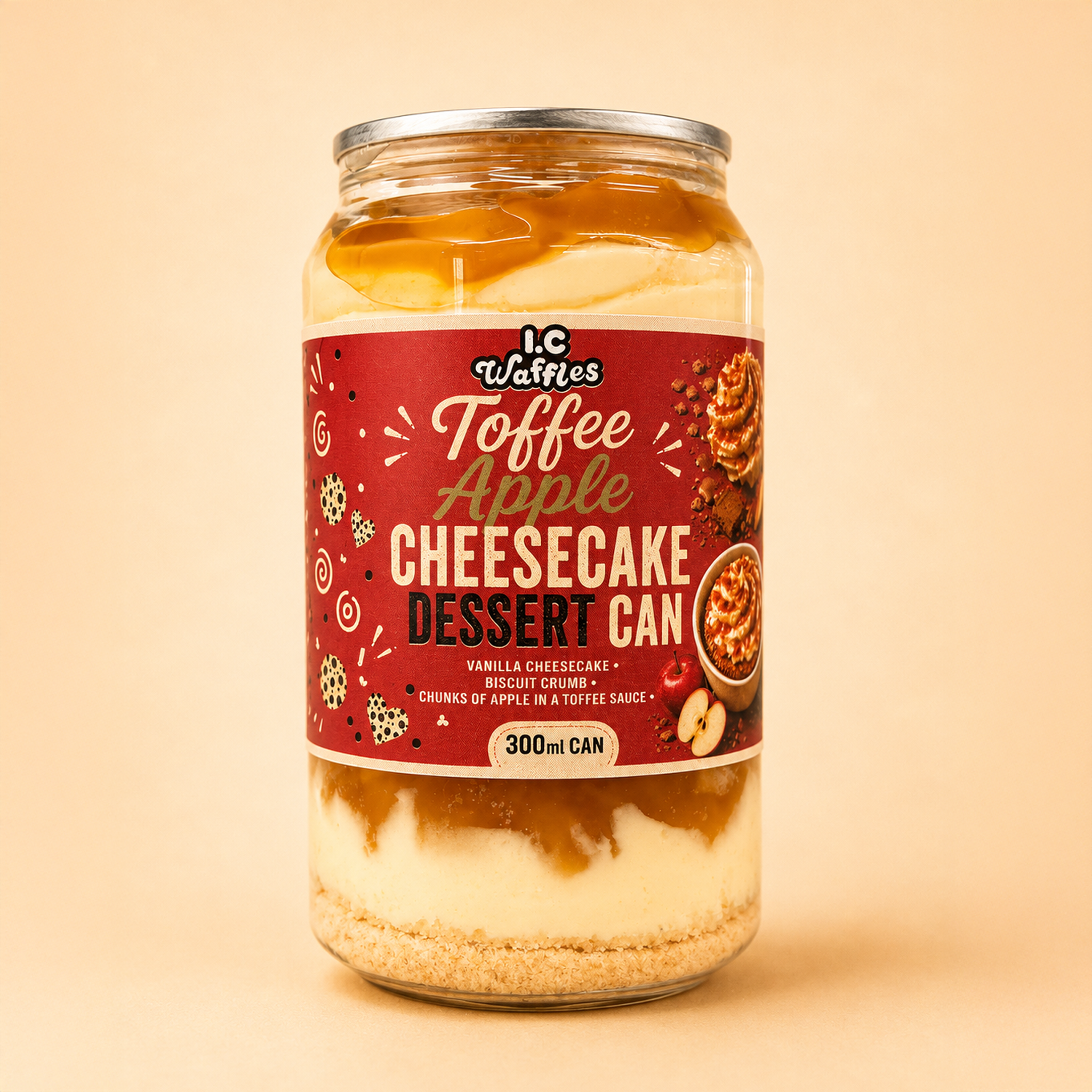 Toffee Apple Cheesecake Dessert Can