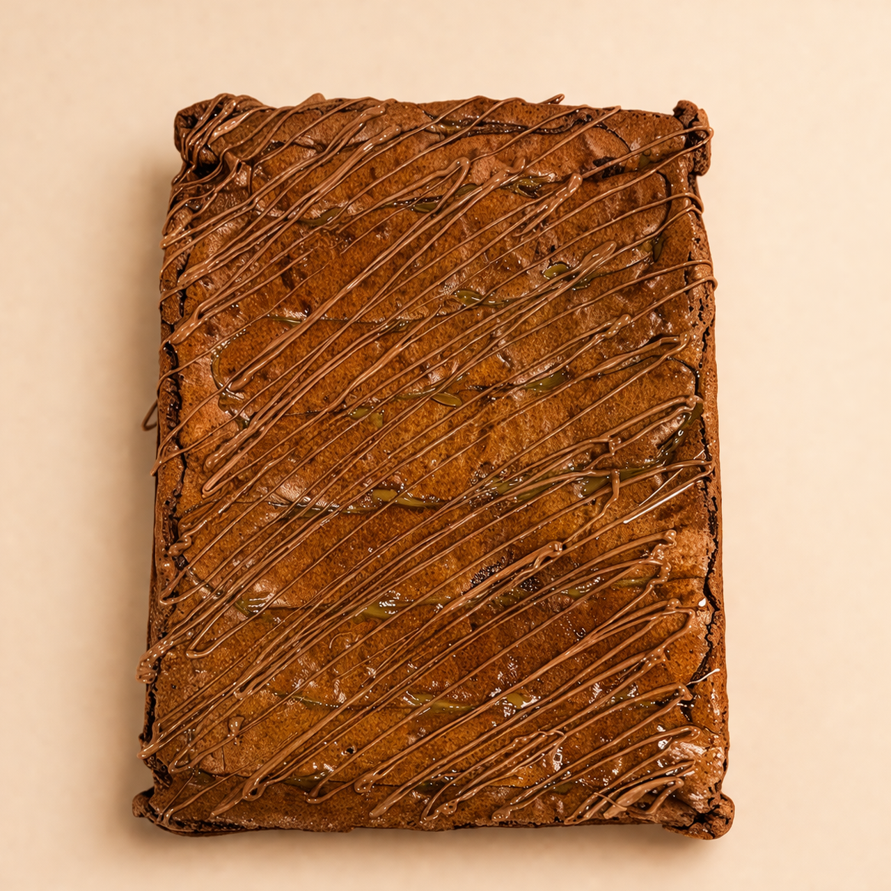 Caramel Chocolate Brownie Slab