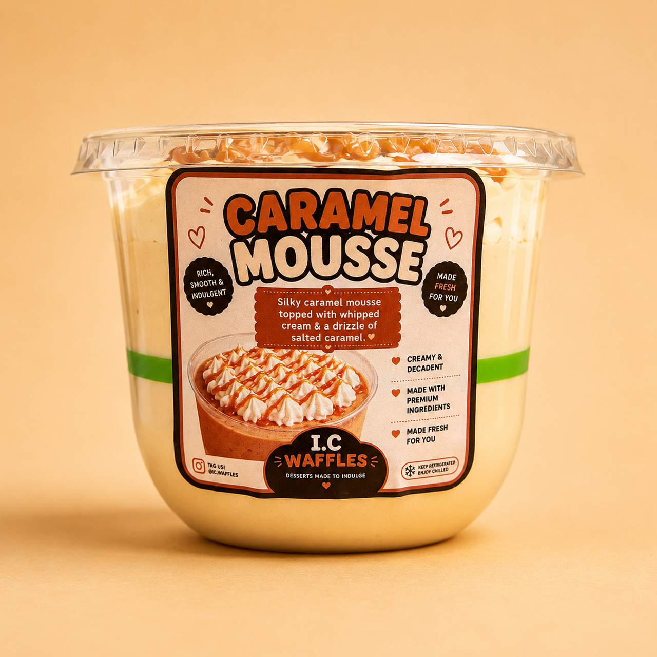 Caramel Mousse Dessert Pot