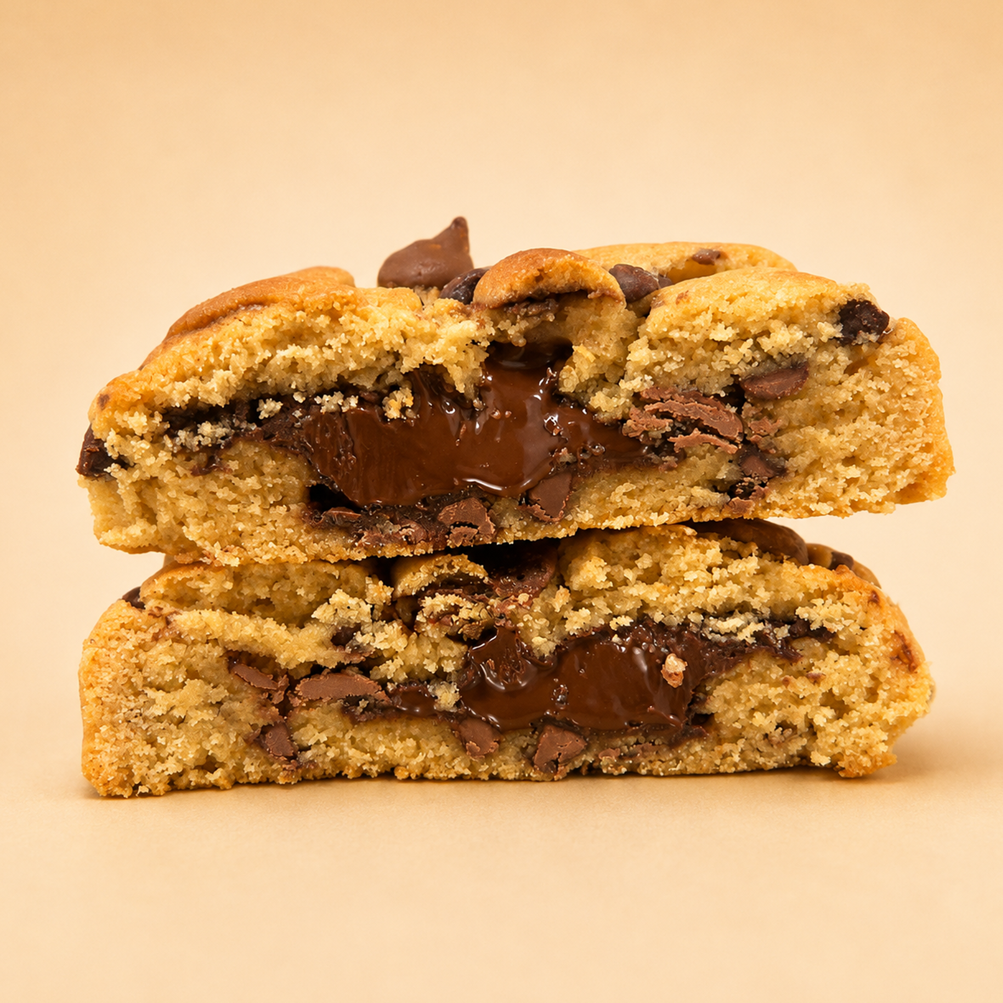 Milk Choc Chip Stuffed Cookies