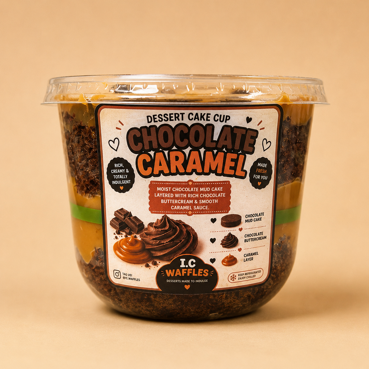 Chocolate Caramel Cake Pot