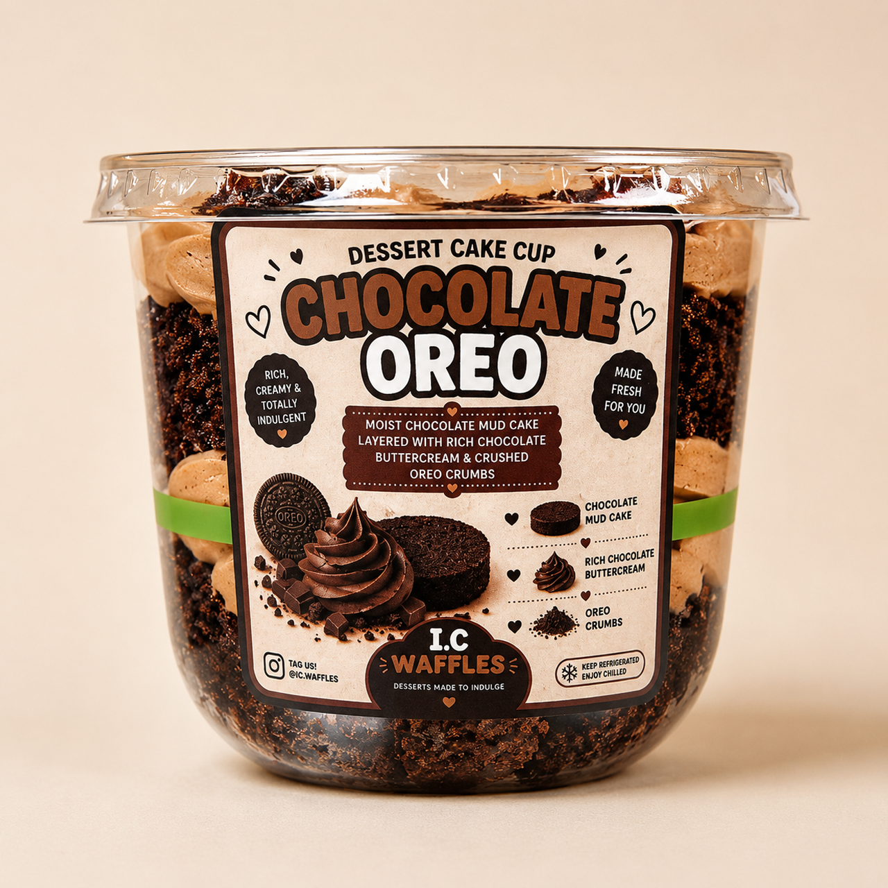 Chocolate Oreo Cake Pot