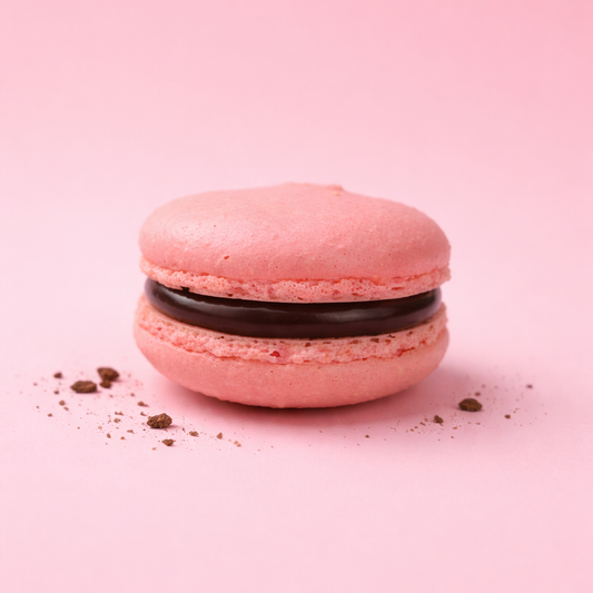 Raspberry Chocolate Macaron